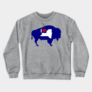 I Love Buffalo NY Crewneck Sweatshirt